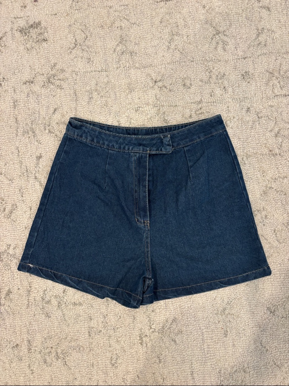 Women's Dark Blue Denim Shorts